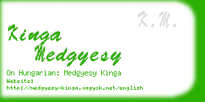kinga medgyesy business card